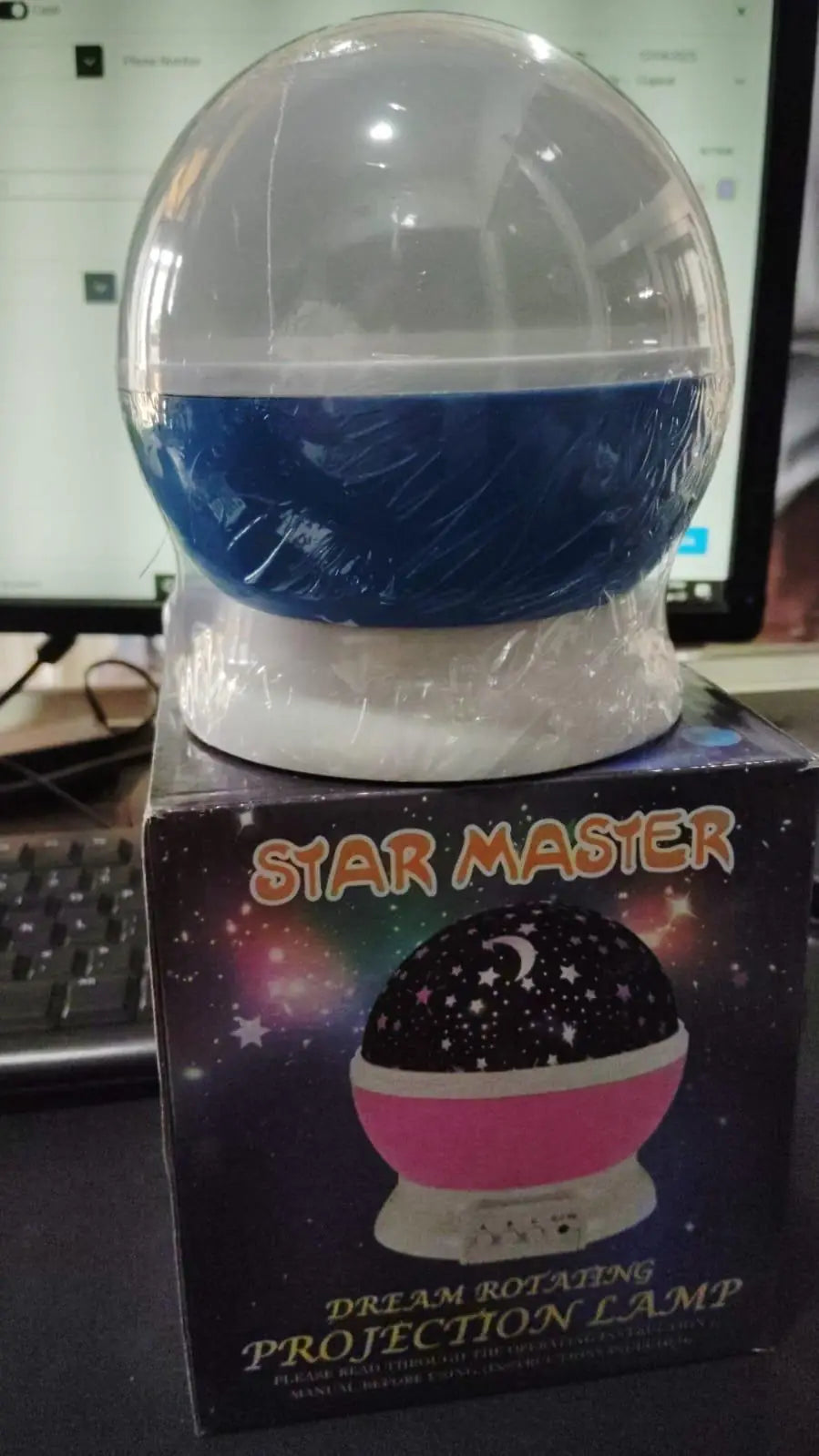 Star Master Rotating 360 Degree Moon Night Light Lamp (Multi Color,Pack of 1) (Random)