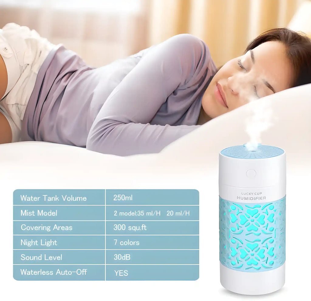 Air Purifier Humidifier With 7 Led