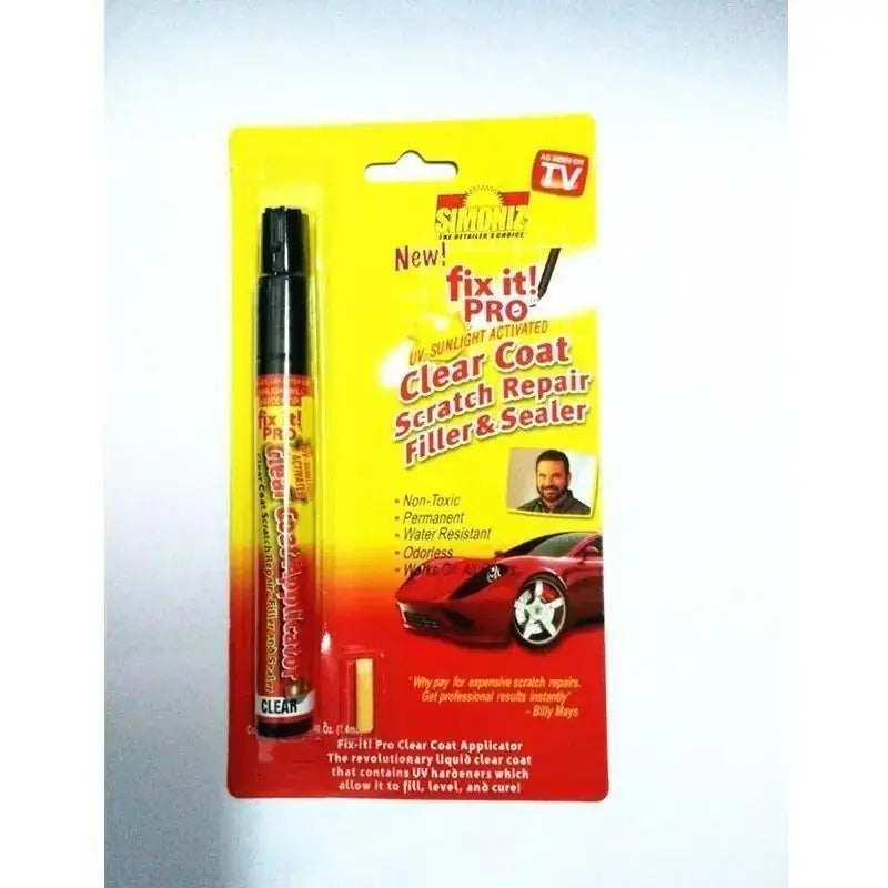UV Sunlight Activated Clear Coat Scratch Remover Pen (Pack Of 2)
