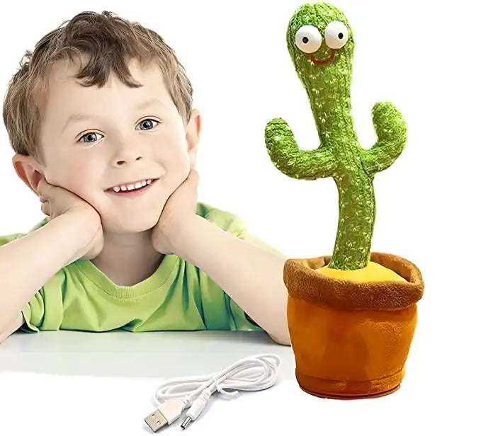 Led Musical Dancing And Mimicry Cactus Toy