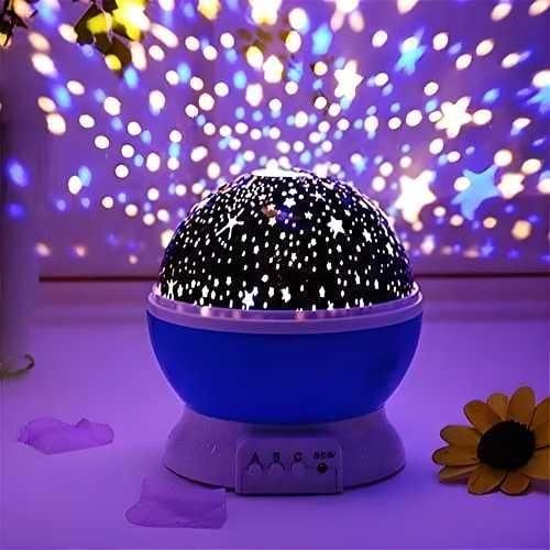 Star Master Rotating 360 Degree Moon Night Light Lamp (Multi Color,Pack of 1) (Random)