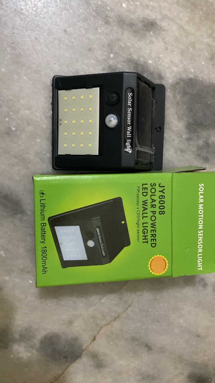 LED Solar Motion Sensor Light